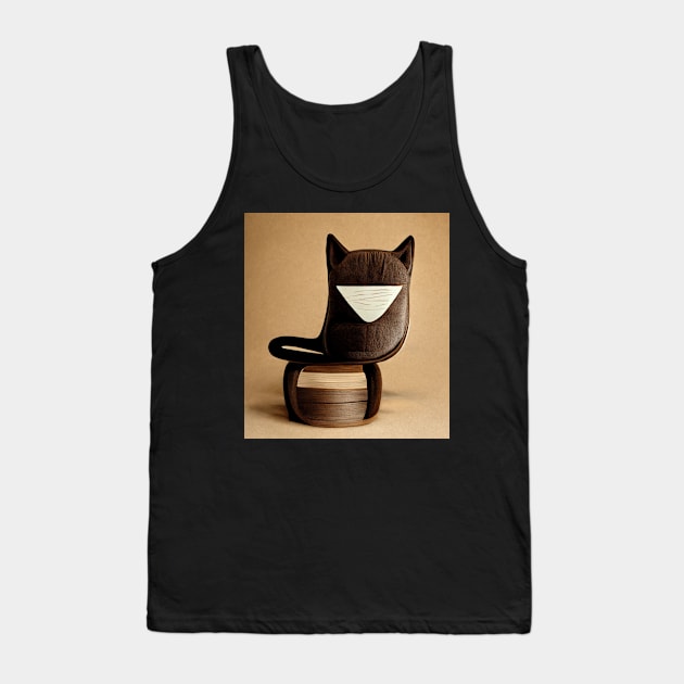 AI Cat chair Tank Top by damnaloi